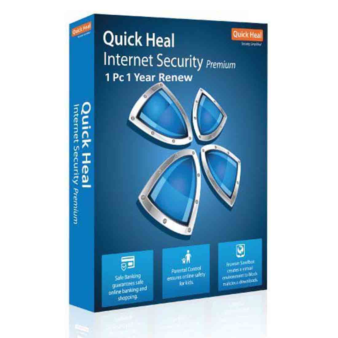 Renew Quick Heal Internet Security 1 User 1 Year